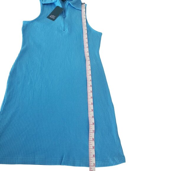Wild Fable womens mini dress blue color sleeveless zip-front bodycon nwt Sz( S ) - Picture 6 of 10
